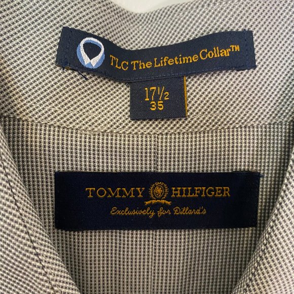 TOMMY HILFIGER TLC THE LIFETIME COLLAR 17 1/2 -35 MENS SHIRT - Picture 2 of 6